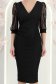 StarShinerS černá šaty přes koleno typ tužky 5 - StarShinerS.cz