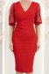 StarShinerS crven haljina midi krep vrsta olovke 4 - StarShinerS.hr