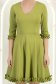StarShinerS světle zelená šaty zvonový skleník krátký jersey 5 - StarShinerS.cz