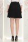 Fusta din stofa neagra scurta cu un croi drept si banda decorativa - StarShinerS 4 - StarShinerS.ro
