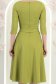 Rochie din jersey verde-deschis midi in clos accesorizata cu brosa - StarShinerS 7 - StarShinerS.ro