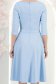 StarShinerS světle modrá šaty zvonový skleník přes koleno jersey 6 - StarShinerS.cz