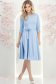 StarShinerS světle modrá šaty zvonový skleník přes koleno jersey 4 - StarShinerS.cz