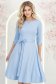 StarShinerS světle modrá šaty zvonový skleník přes koleno jersey 1 - StarShinerS.cz
