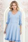 StarShinerS světle modrá šaty zvonový skleník krátký jersey 3 - StarShinerS.cz