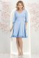 StarShinerS světle modrá šaty zvonový skleník krátký jersey 4 - StarShinerS.cz