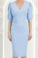 StarShinerS plava svijetla haljina jersey midi vrsta olovke 5 - StarShinerS.hr