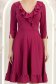 Rochie din jersey zmeura scurta in clos cu volanase - StarShinerS 6 - StarShinerS.ro