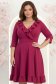 Rochie din jersey zmeura scurta in clos cu volanase - StarShinerS 1 - StarShinerS.ro
