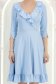 Rochie din jersey albastru-deschis scurta in clos cu volanase - StarShinerS 6 - StarShinerS.ro