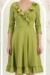 Rochie din jersey verde-deschis scurta in clos cu volanase - StarShinerS 5 - StarShinerS.ro