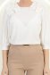 Bluza dama din material fluid ivoire cu croi larg si volanase - StarShinerS 5 - StarShinerS.ro