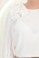 Bluza dama din material fluid ivoire cu croi larg si volanase - StarShinerS 4 - StarShinerS.ro