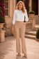 Bluza dama din material fluid ivoire cu croi larg si volanase - StarShinerS 2 - StarShinerS.ro