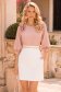 Bluza dama din material fluid roz pudra cu croi larg si volanase - StarShinerS