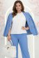 Bluza din material fluid ivoire cu un croi larg si aplicatii de dantela - StarShinerS 2 - StarShinerS.ro