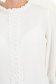 Bluza din material fluid ivoire cu un croi larg si aplicatii de dantela - StarShinerS 4 - StarShinerS.ro