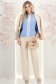 Bluza din material fluid albastra-deschis cu un croi larg si aplicatii de dantela - StarShinerS 3 - StarShinerS.ro