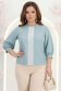 Bluza din material fluid mint cu un croi larg si aplicatii de dantela - StarShinerS 1 - StarShinerS.ro