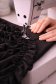 Rochie din voal neagra midi in clos cu volanase - StarShinerS 7 - StarShinerS.ro
