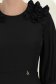 Rochie din voal neagra midi in clos cu volanase - StarShinerS 4 - StarShinerS.ro