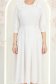 Rochie din voal ivoire midi in clos cu volanase - StarShinerS 5 - StarShinerS.ro