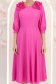 Rochie din voal fuchsia midi in clos cu volanase - StarShinerS 6 - StarShinerS.ro