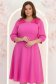 Rochie din voal fuchsia midi in clos cu volanase - StarShinerS 2 - StarShinerS.ro