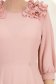 Rochie din voal roz pudra midi in clos cu volanase - StarShinerS 5 - StarShinerS.ro