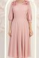 Rochie din voal roz pudra midi in clos cu volanase - StarShinerS 6 - StarShinerS.ro