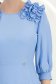 Rochie din voal albastra-deschis midi in clos cu volanase - StarShinerS 4 - StarShinerS.ro