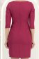 Rochie din stofa zmeura scurta tip creion cu volanase - StarShinerS 6 - StarShinerS.ro