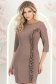 StarShinerS cappuccina šaty typ tužky krátký elastická látka 1 - StarShinerS.cz