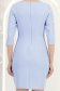 Rochie din stofa albastra-deschis scurta tip creion cu volanase - StarShinerS 7 - StarShinerS.ro