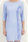 Rochie din stofa albastra-deschis scurta tip creion cu volanase - StarShinerS 6 - StarShinerS.ro