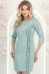 Rochie din stofa mint scurta tip creion cu volanase - StarShinerS 1 - StarShinerS.ro