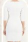 Rochie din stofa ivoire scurta tip creion cu volanase - StarShinerS 7 - StarShinerS.ro