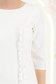 Rochie din stofa ivoire scurta tip creion cu volanase - StarShinerS 5 - StarShinerS.ro