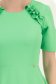 Rochie din stofa verde până la genunchi in clos cu volanase - StarShinerS 4 - StarShinerS.ro