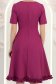 Rochie din stofa zmeura până la genunchi in clos cu volanase - StarShinerS 5 - StarShinerS.ro
