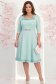 Rochie din stofa mint midi in clos cu volanase - StarShinerS 2 - StarShinerS.ro