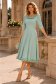 Rochie din stofa mint midi in clos cu volanase - StarShinerS 1 - StarShinerS.ro