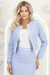 StarShinerS plava svijetla ženska jakna ravno tkanine 4 - StarShinerS.hr