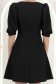 StarShinerS černá šaty zvonový skleník krátký elastická látka 6 - StarShinerS.cz