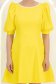 Rochie din stofa elastica galbena scurta in clos cu maneci bufante si dantela - StarShinerS 5 - StarShinerS.ro