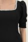 Rochie neagra midi tip creion cu umeri bufanti - StarShinerS 4 - StarShinerS.ro