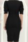 Rochie neagra midi tip creion cu umeri bufanti - StarShinerS 6 - StarShinerS.ro