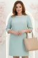 Rochie din stofa mint scurta cu croi larg si aplicatii de dantela- StarShinerS 1 - StarShinerS.ro