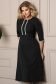 StarShinerS crno haljina tkanine midi cloche 1 - StarShinerS.hr