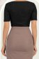 Bluza dama din lurex neagra cu maneca scurta mulata cu decolteu cazut - StarShinerS 5 - StarShinerS.ro